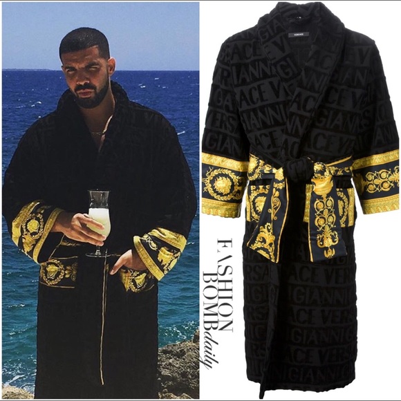 versace gold robe